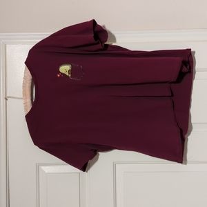 Shein Burgundy 2x t shirt with Avocado pocket